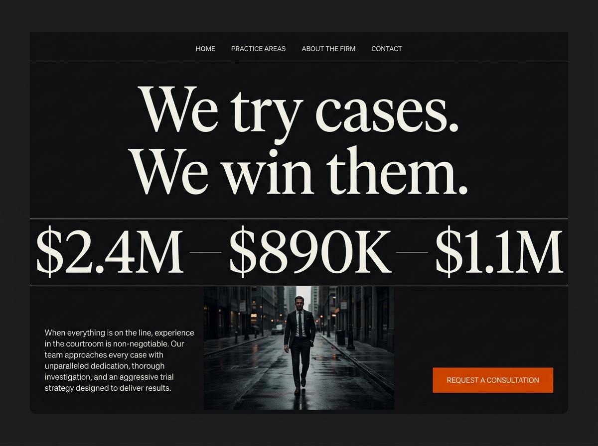 Ember Ledger — Law Firms website design