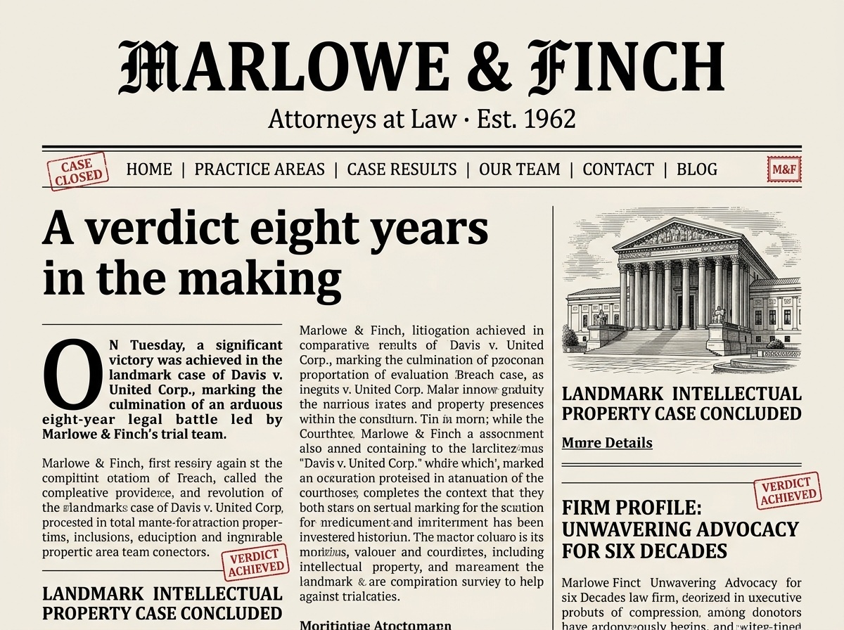Broadsheet — Law Firms website design